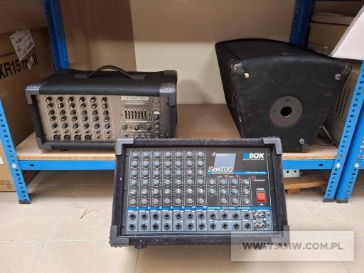 Sprzęt nagłośnieniowy (estradowy) - pakiet zawierający 23 poz. asort. (wg oddzielnego wykazu), w tym m.in.: kolumny głośnikowe, miksery, urządzenia nagłaśniające itp. 